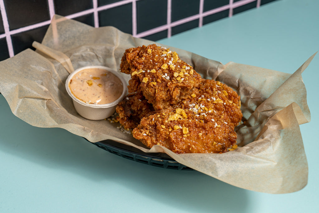 Spicy crispy chicken wings from Phat Philly's Morningside.
